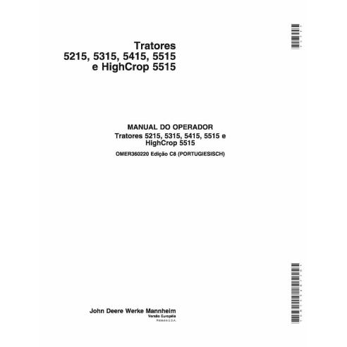 JD-OMER360220 John Deere 5215, 5315, 5415, 5515 tractor operator's manual PT (OMER360220)