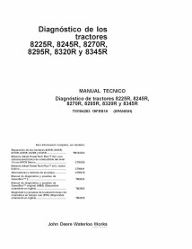TM104263-ES John Deere 8225R, 8245R, 8270R, 8295R, 8320R, 8345R tractor pdf diagnóstico técnico manual ES