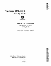 John Deere 8110, 8210, 8310, 8410 tractor pdf manual del operador ES - John Deere manuales - JD-OMAR168261