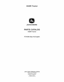 Catalogue de pièces pdf pour tracteur John Deere 8320R - John Deere manuels - JD-PC10304-PC