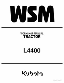 Kubota L4400 tractor pdf workshop manual  - Kubota manuals - KUBOTA-9Y011-13211