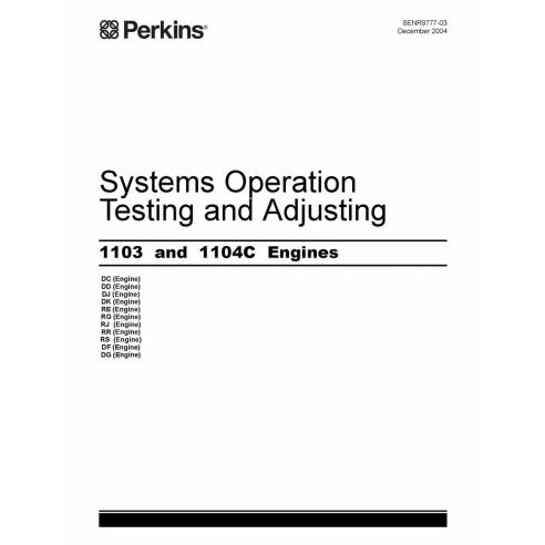 Manual de sistemas técnicos de motores Perkins 1103 y 1104C - Perkins manuales