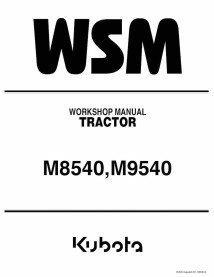 Kubota M8540, M9540 trator pdf manual de oficina - Kubota manuais - KUBOTA-9Y011-13768