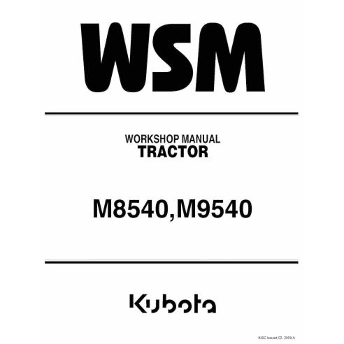Kubota M8540, M9540 tracteur pdf manuel d'atelier. - Kubota manuels - KUBOTA-9Y011-13768