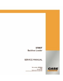 Manual de servicio pdf de la retroexcavadora Case 570ST - Caso manuales - CASE-48048556