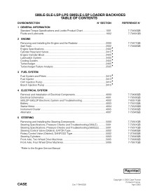 CASE-7-79443GB Case 580LE, SLE, LSP, 590SLE, LSP backhoe loader pdf service manual