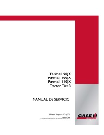 Case IH Farmall 90JX, 100JX, 110JX tracteur pdf manuel d'entretien ES - Cas IH manuels - CASE-47920772-ES