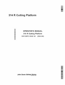 JD-OMYC23672 Manual do operador da plataforma de corte John Deere 314R (OMYC23672)