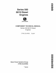 Manual técnico em PDF do motor diesel John Deere Série 500 6619 JD-CTM9