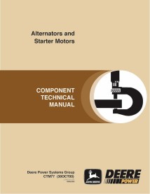 John Deere Alternators and Starter Motors pdf technical manual  - John Deere manuals - JD-CTM77-EN