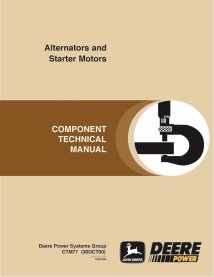 JD-CTM77 John Deere Alternators and Starter Motors pdf technical manual