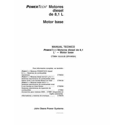 JD-CTM94-15JUL05-ES John Deere POWERTECH 8.1 L 6081xxx Diesel engine technical manual ES (CTM94)