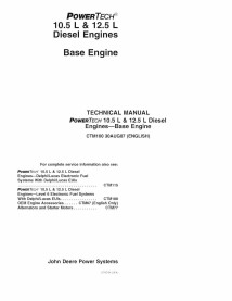 John Deere POWERTECH 10.5 L & 12.5 L 6125XX Diesel engine pdf technical manual  - John Deere manuals - JD-CTM100-30-AUG-07-EN