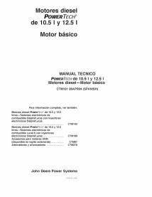 John Deere POWERTECH 10.5 L & 12.5 L 6125XX Motor diesel pdf manual técnico ES - John Deere manuales - JD-CTM101-ES