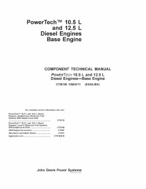 John Deere POWERTECH 10,5 L & 12,5 L 6125XX Moteur diesel pdf manuel technique - John Deere manuels - JD-CTM100-10MAY11-EN