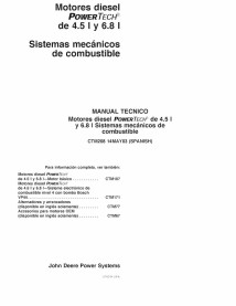 John Deere POWERTECH 4.5 L & 6.8 L Diesel engine pdf technical manual ES - John Deere manuals - JD-CTM208-ES