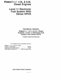 John Deere POWERTECH 4.5 L & 6.8 L Diesel engine pdf technical manual  - John Deere manuals - JD-CTM220-EN