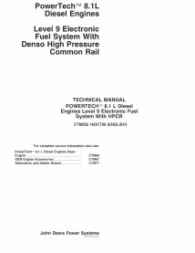 John Deere POWERTECH 8.1 L Nível 9 Sistema Eletrônico de Combustível Com motor HPCR Diesel pdf manual técnico - John Deere ma...