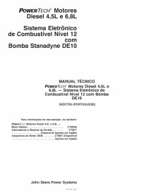 John Deere POWERTECH 4.5L & 6.8L Nível 12 Sistema Eletrônico de Combustível Com Bomba Stanadyne DE10 Motor Diesel pdf manual ...