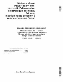 JD-CTM387-29AUG11-FR Manuel technique du système de carburant électronique John Deere PowerTech Plus 9.0L niveau 14 avec mote...