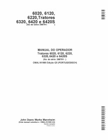 JD-OMAL161988-PT Manual do operador do trator John Deere 6020, 6120, 6220, 6320, 6420 e 6420S SN 398790 - PT (OMAL161988)