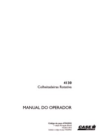 Case IH 4130 cosechadora pdf manual del operador PT - Caso IH manuales - CASE-47943592-PT
