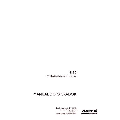 Case IH 4130 combine pdf operator's manual PT - Case IH manuals - CASE-47943592-PT