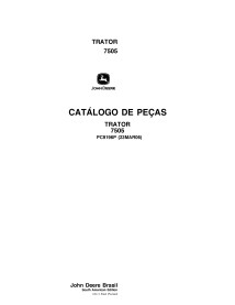 John Deere 7505 tracteur pdf catalogue de pièces PT - John Deere manuels - JD-PC9196-PT