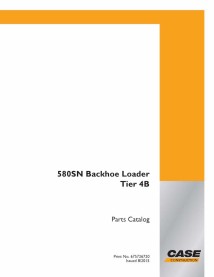 Case 580SN Tier 4B backhoe loader pdf parts catalog  - Case manuals - CASE-675726720