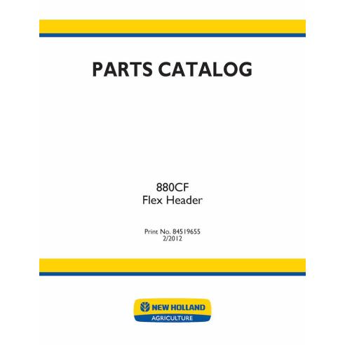 New Holland 880CF header pdf parts catalog  - New Holland Construction manuals - NH-84519655