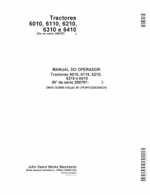 JD-OMAL152886-PT John Deere 6010, 6110, 6210, 6310, 6410 tractor operator's manual PT (OMAL152886)