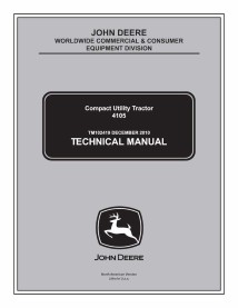 John Deere 4105 compact utility tractor pdf technical manual  - John Deere manuals - JD-TM102419