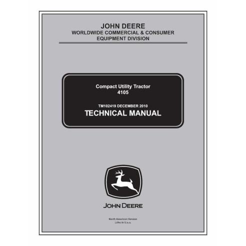 John Deere 4105 compact utility tractor pdf technical manual  - John Deere manuals - JD-TM102419