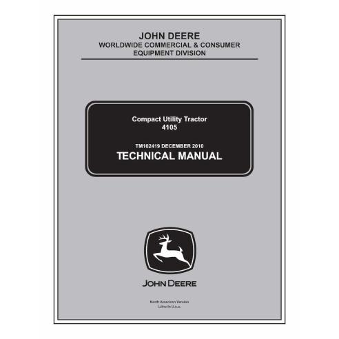 TM102419 Manual técnico do trator utilitário compacto John Deere 4105 (TM102419)