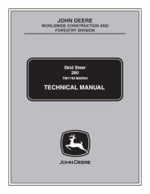 TM1749 John Deere 280 skid steer loader pdf technical manual