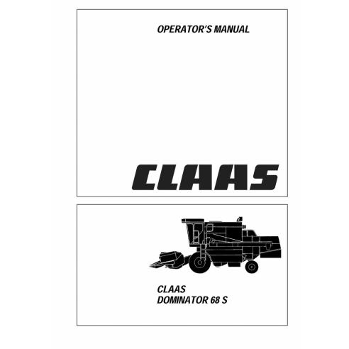 CLA-1864311 Claas Dominator 68S combine harvester operator's manual
