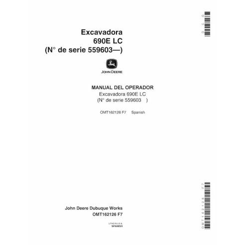John Deere 690E LC escavadeira pdf manual do operador - John Deere manuais - JD-OMT162126-ES