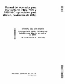 John Deere 7425, 7525 tractor pdf manual del operador ES - John Deere manuales - JD-OML217015-ES