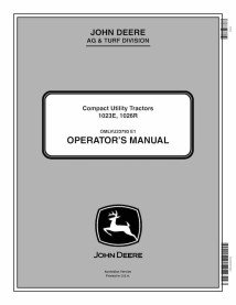 JD-OMLVU23793 Manual do operador do trator utilitário compacto John Deere 1023E, 1026R (OMLVU23793)
