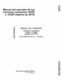 JD-OMLVU30680-ES Manual do operador do trator utilitário compacto John Deere 1023E, 1026R ES (OMLVU30680)