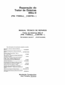 John Deere 850J-II oruga topadora pdf manual técnico de reparación PT - John Deere manuales - JD-TM14229X54-PT