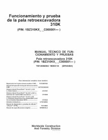 TM13056x63-ES John Deere 310K tractopelle pdf diagnostic et manuel de tests PT