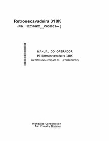 JD-OMT353392X54-PT John Deere 310K backhoe loader operator's manual PT (OMT353392X54)