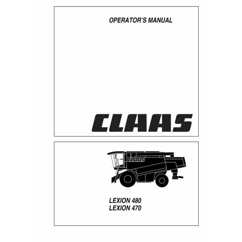 CLA-2982471 Manual do operador da colheitadeira Claas Lexion 480, 470