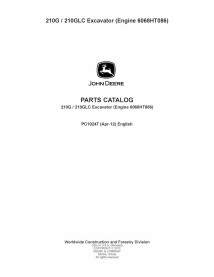 Catalogue de pièces de pelle John Deere 210G, 210GLC pdf - John Deere manuels - JD-PC10247-EN