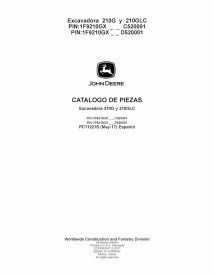 John Deere 210G, 210GLC excavator pdf parts catalog PT - John Deere manuals - JD-PC11221S-ES