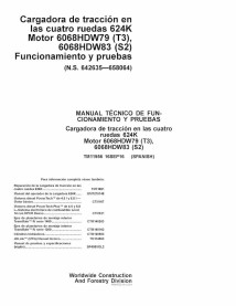 John Deere 624K chargeur pdf diagnostic et manuel de tests ES - John Deere manuels - JD-TM11956-ES