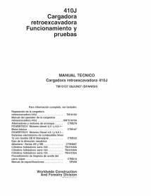 John Deere 410J retroescavadeira pdf manual de diagnóstico e testes ES - John Deere manuais - JD-TM10137-ES