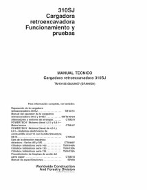 TM10136-ES John Deere 310SJ backhoe loader pdf diagnosis and tests manual ES