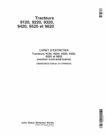 John Deere 9120, 9220, 9320, 9420, 9520 and 9620 tractor pdf operator's manual FR - John Deere manuals - JD-OMAR228222-FR